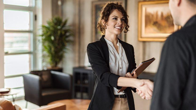 Homebuyer and realtor